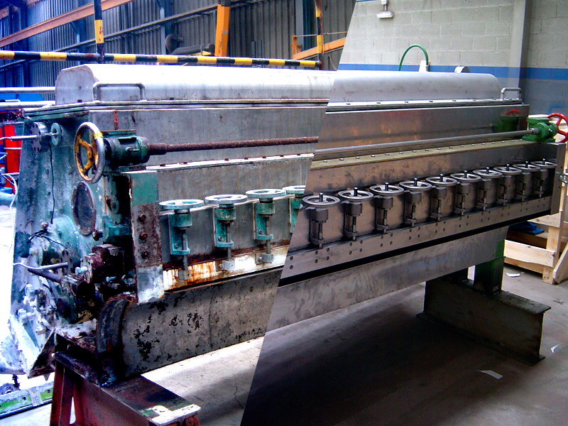 Rebuilding of secondhand paper machinery